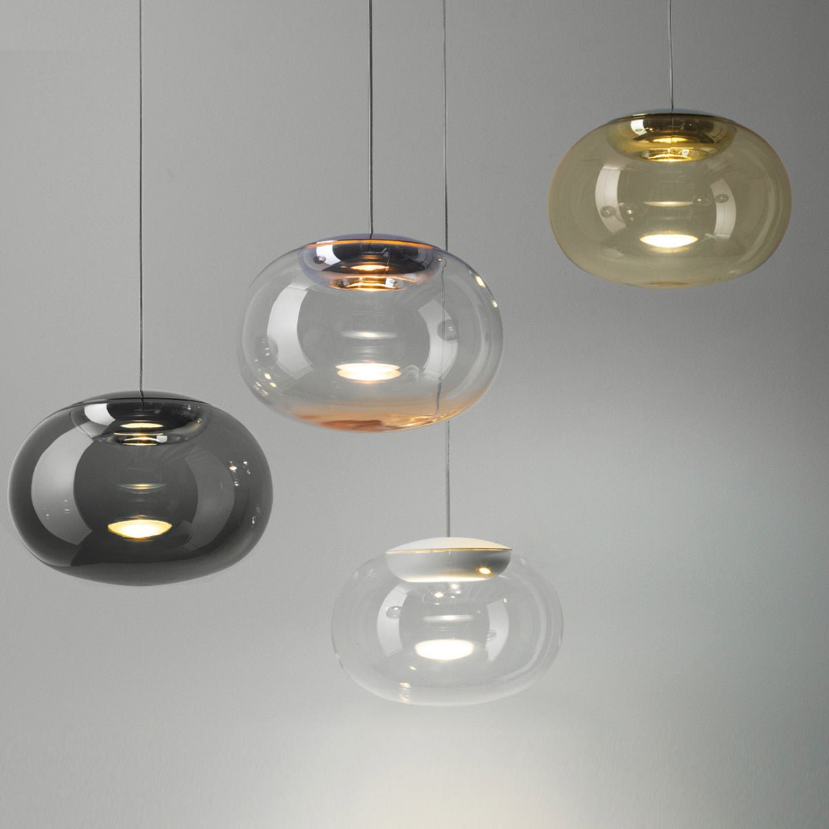La Mariée - Pendelleuchte aus Glas mundgeblasen Gold